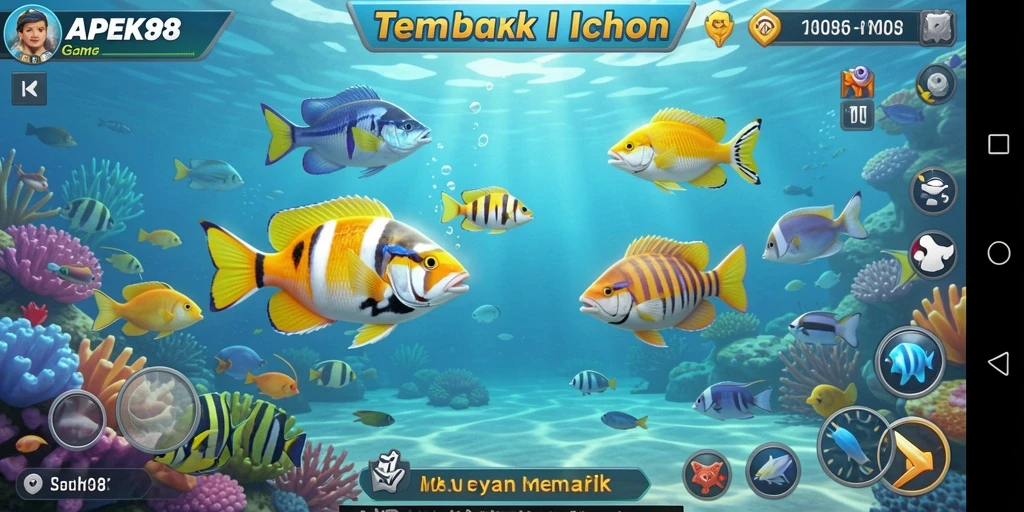 Tampilan gameplay menarik dari APEK88 yang penuh warna dan seru.
