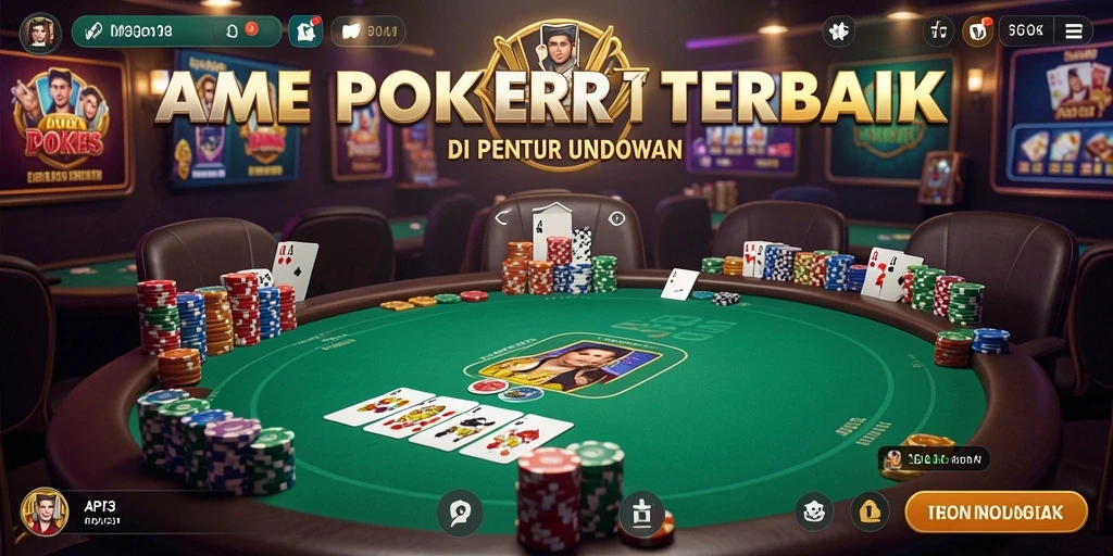 Screenshot gameplay API33 menampilkan suasana poker yang memukau.