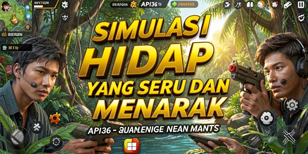 Tampilan gameplay yang menarik dalam API36 dengan elemen simulasi.