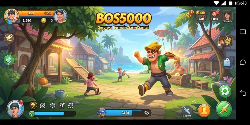 Tangkapan layar yang menampilkan keseruan gameplay <strong>BOS5000</strong> dengan grafis cerah.