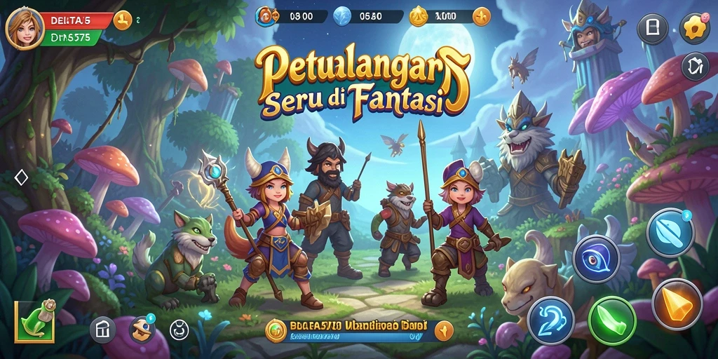 Screenshot gameplay DELTA575 yang menampilkan petualangan epik.