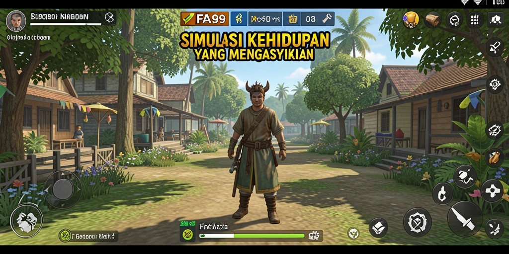 Tampilan gameplay yang menarik dalam FA99 dengan pengalaman simulasi mendalam.