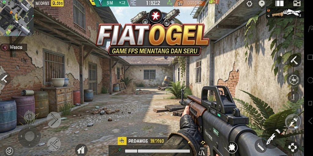 Screenshot gameplay seru dari FIATOGEL yang menunjukkan aksi FPS.