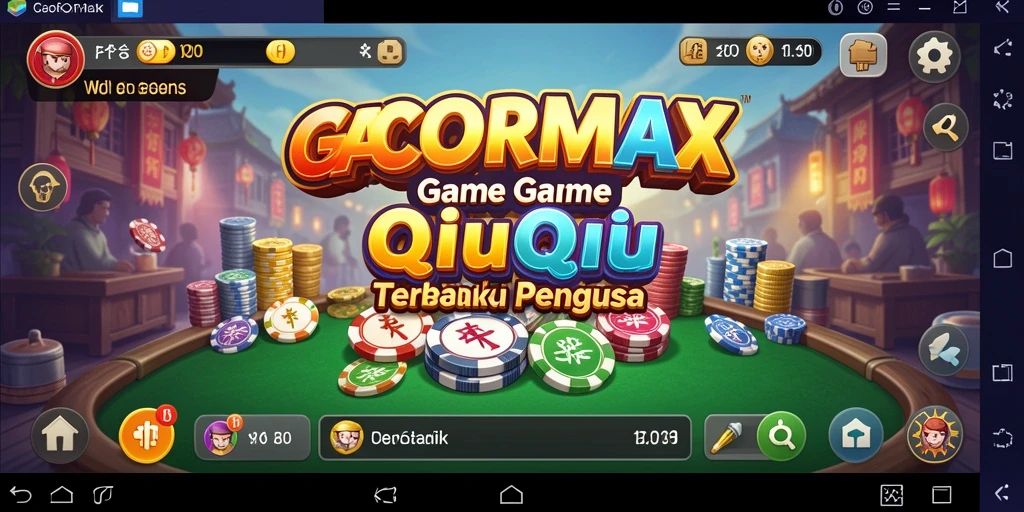 Tampilan gameplay seru dari GACORMAX yang menunjukkan pertandingan QiuQiu.