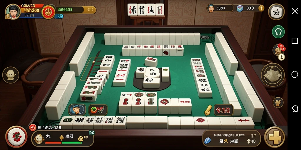 Tampilan utama gameplay <strong>GANAS33</strong> dengan level Mahjong yang menantang.
