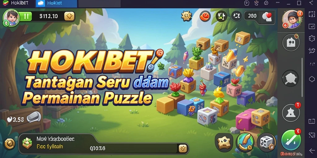 Screenshot gameplay HOKIBET menampilkan tantangan Puzzle yang menarik.