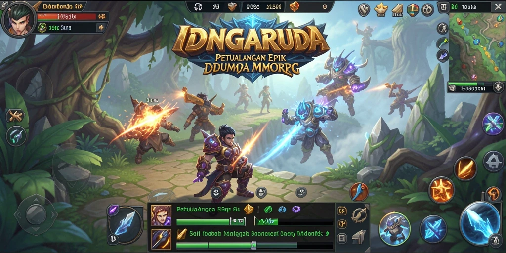 Screenshot IDNGARUDA menampilkan aksi seru dalam dunia MMORPG yang menawan.