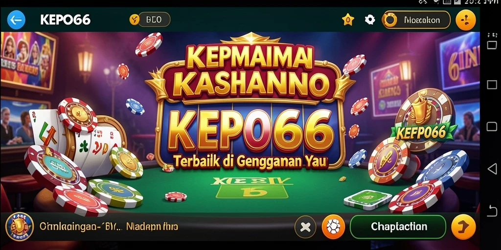 Tampilan utama KEPO66 dengan gameplay Kasino yang menarik.