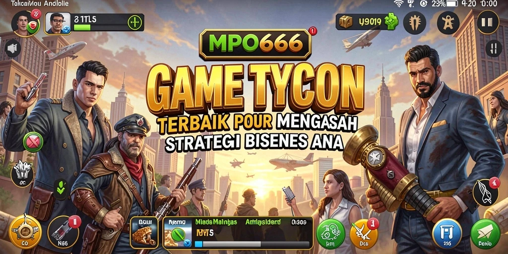 Tangkapan layar MPO666 menampilkan skenario manajemen bisnis yang intens.