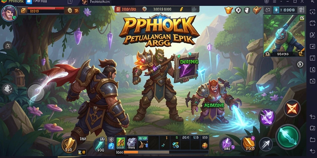 Tampilan gameplay mendebarkan dalam PPHOKI, membawa Anda ke petualangan epik.