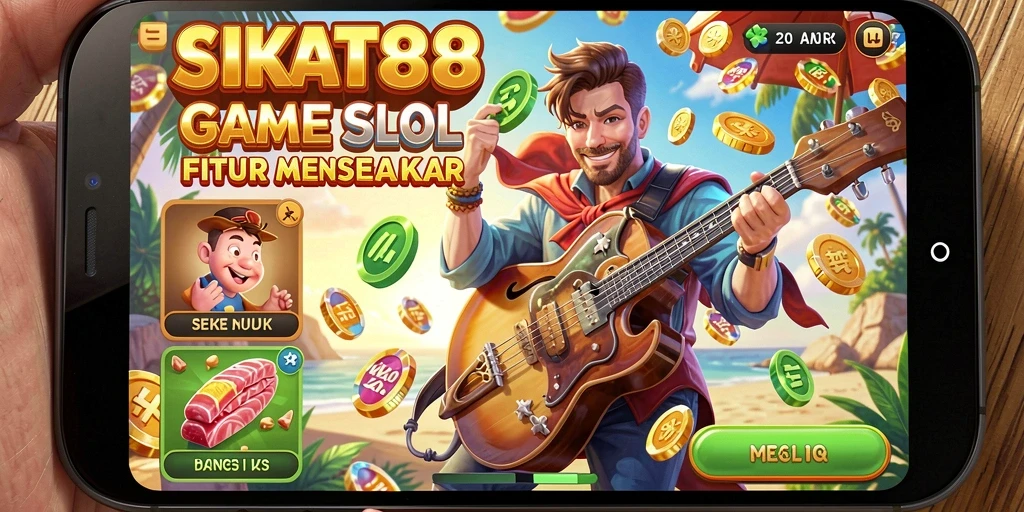Tampilan permainan Slot SIKAT88 yang menegangkan dan penuh warna.