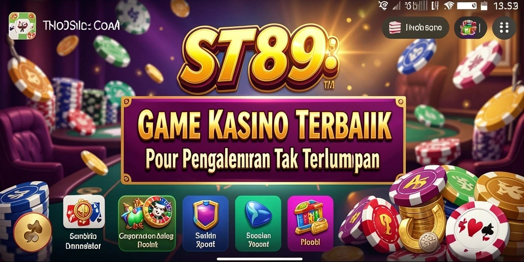 Gameplay ST789 dengan grafis Kasino yang menarik dan menawan.