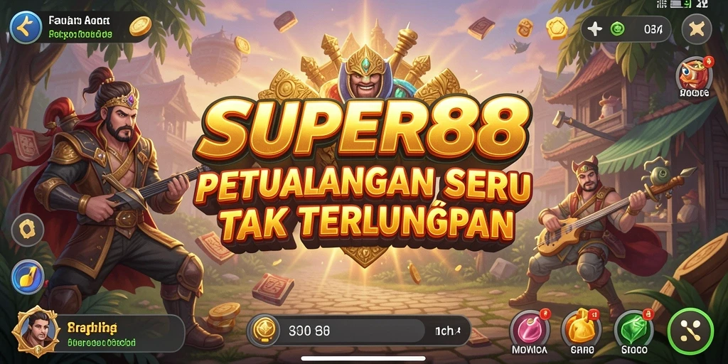 Tampilan gameplay SUPER88 yang menakjubkan dan penuh aksi.
