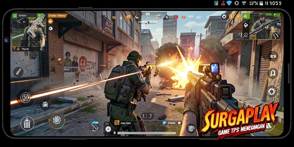 Tampilan gameplay seru dan grafis spektakuler SURGAPLAY.