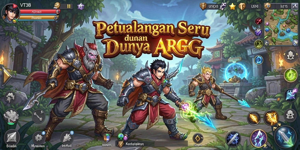 Tampilan gameplay menakjubkan di dunia ARPG.